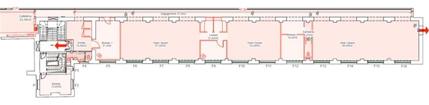 Bureau Location 75009 PARIS 16 PASSAGE JOUFFROY