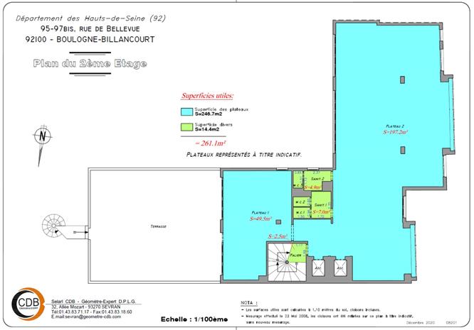 Bureau Location 92100 BOULOGNE BILLANCOURT