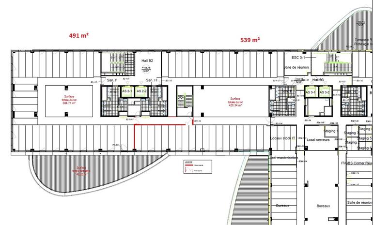 Bureau Location 69007 LYON 6 RUE ALEXANDER FLEMING