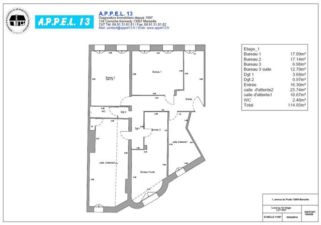 Bureau Location 13006 MARSEILLE