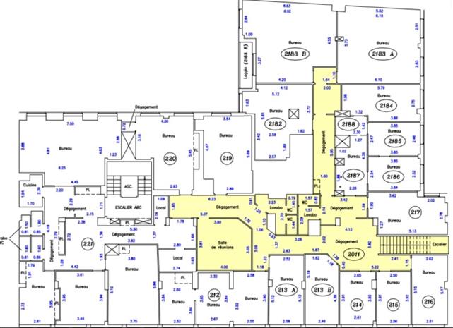 Bureau Location 75007 PARIS 15-17 RUE CLER