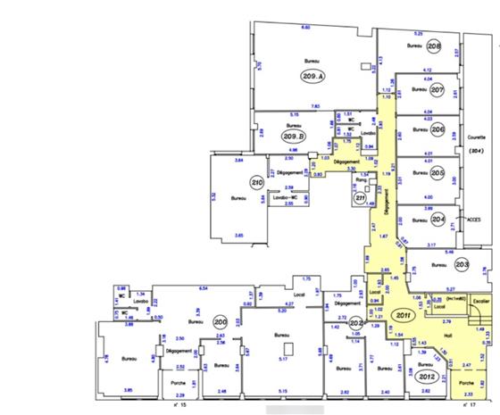 Bureau Location 75007 PARIS 15-17 RUE CLER