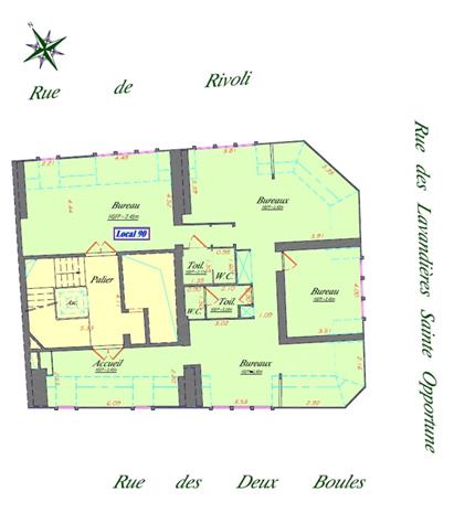 Bureau Location 75001 PARIS 55 RUE DE RIVOLI