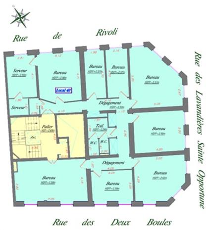 Bureau Location 75001 PARIS 55 RUE DE RIVOLI