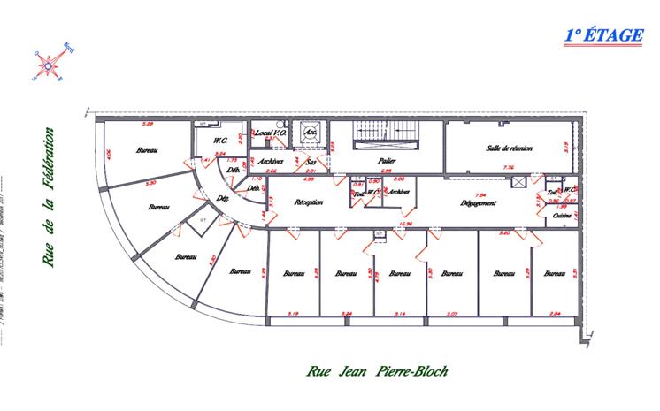 Bureau Location 75015 PARIS