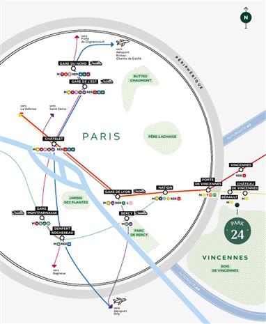 Bureau Location 94300 VINCENNES 24 AVENUE DU PETIT PARC