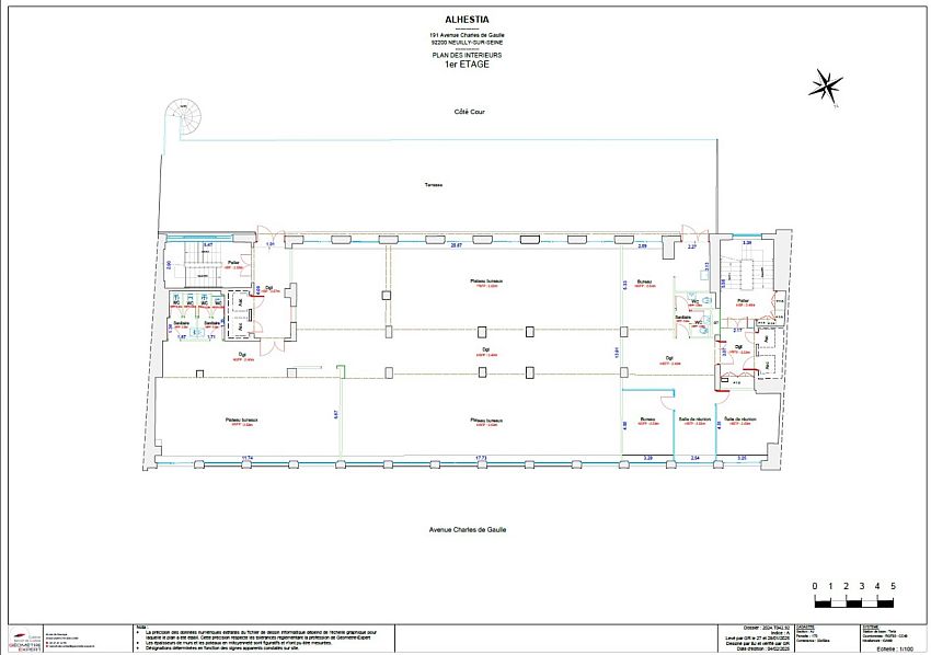 Bureau Location 92200 NEUILLY SUR SEINE 191-195 AVENUE CHARLES DE GAULLE