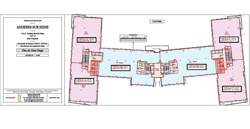 Bureau Location 92600 ASNIERES SUR SEINE 12-16 RUE SARAH BERNHARDT