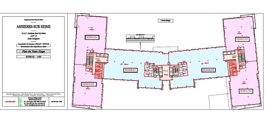 Bureau Location 92600 ASNIERES SUR SEINE 12-16 RUE SARAH BERNHARDT