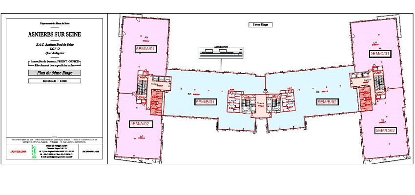 Bureau Location 92600 ASNIERES SUR SEINE 12-16 RUE SARAH BERNHARDT