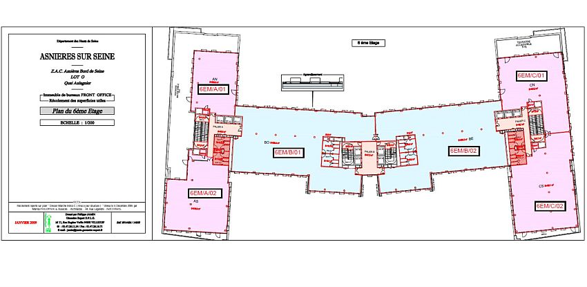 Bureau Location 92600 ASNIERES SUR SEINE 12-16 RUE SARAH BERNHARDT