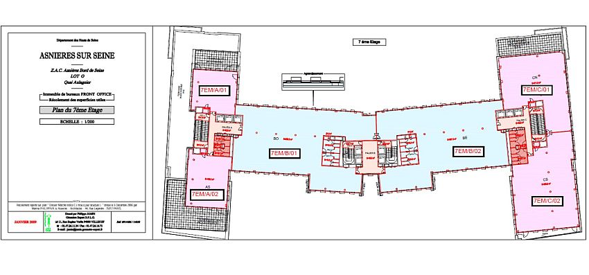 Bureau Location 92600 ASNIERES SUR SEINE 12-16 RUE SARAH BERNHARDT