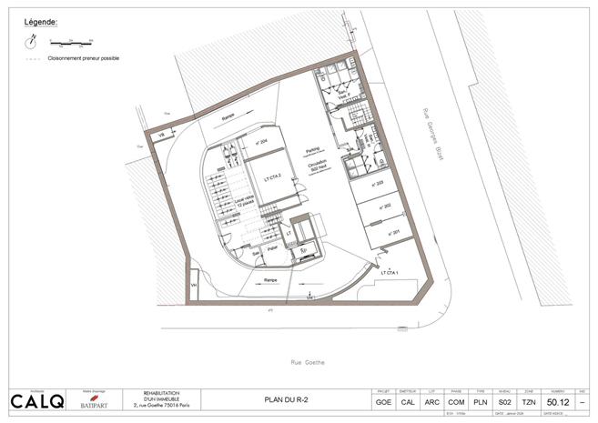 Bureau Location 75116 PARIS 2 RUE GOETHE