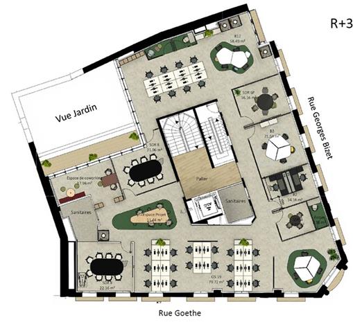 Bureau Location 75116 PARIS 2 RUE GOETHE