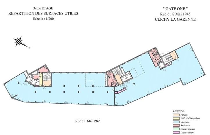 Bureau Location 92110 CLICHY 1-5 RUE DU 8 MAI 1945