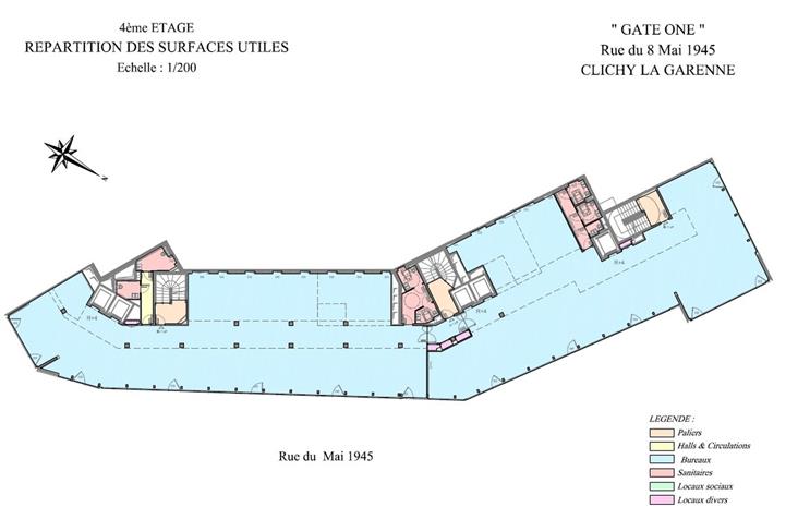 Bureau Location 92110 CLICHY 1-5 RUE DU 8 MAI 1945