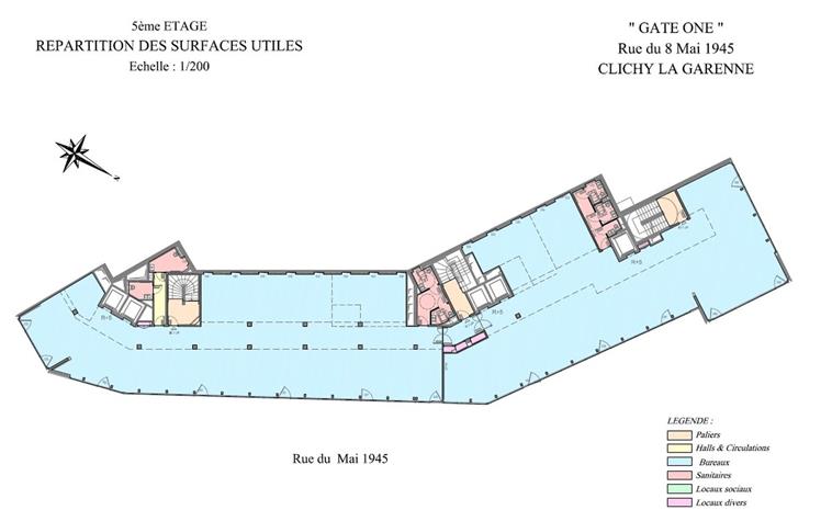 Bureau Location 92110 CLICHY 1-5 RUE DU 8 MAI 1945
