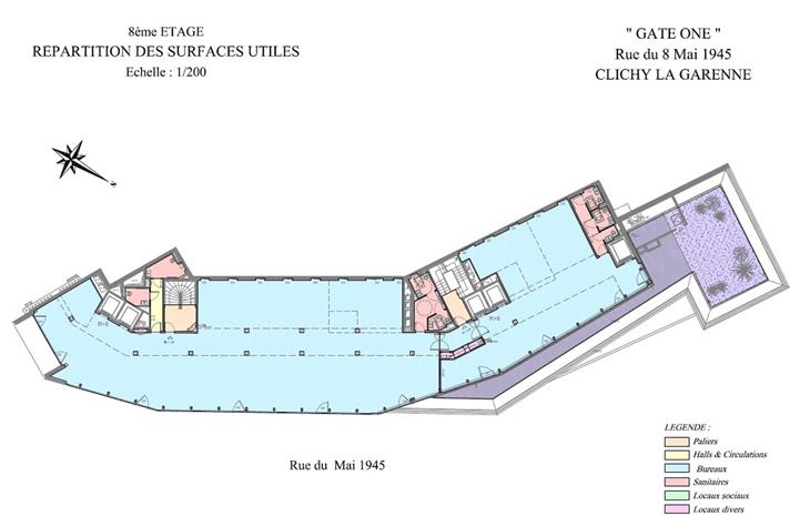 Bureau Location 92110 CLICHY 1-5 RUE DU 8 MAI 1945