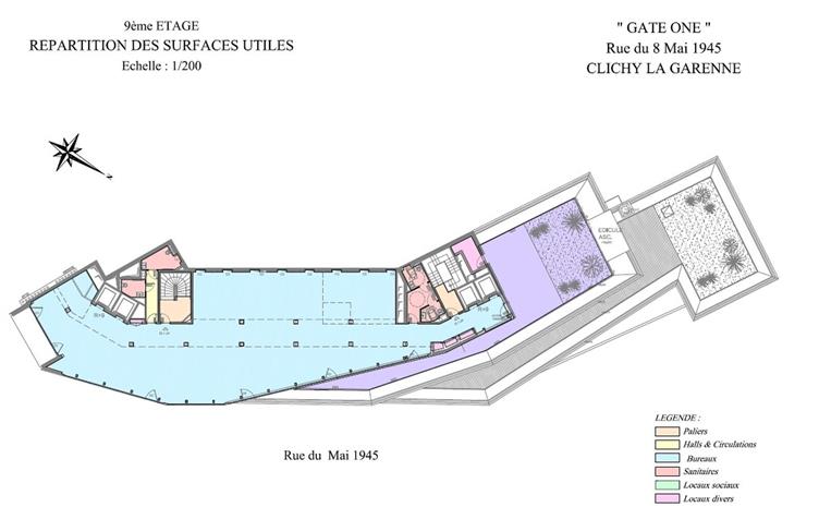 Bureau Location 92110 CLICHY 1-5 RUE DU 8 MAI 1945