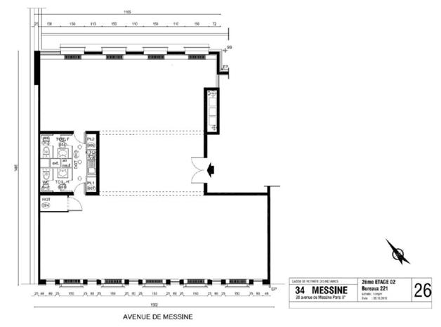 Bureau Location 75008 PARIS 28 AVENUE DE MESSINE