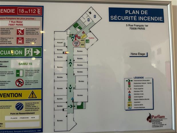 Bureau Location 75008 PARIS 5 RUE FRANCOIS 1ER